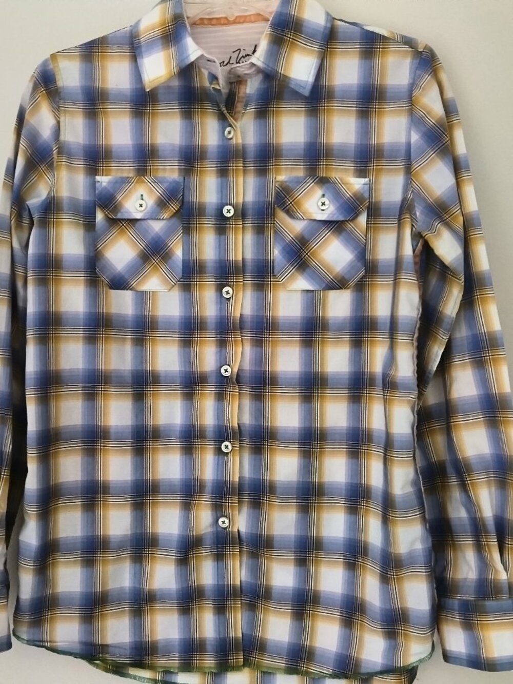 Arnold Zimberg  plaid cotton shirt size L
